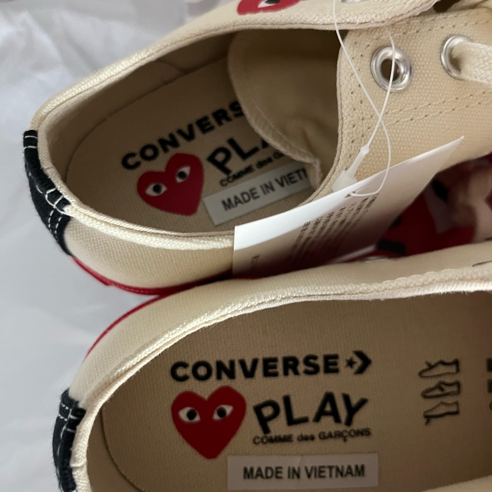 Comme Des Garcons Play Converse Limited edition chuck low 70 M8 W10 - Picture 9 of 12